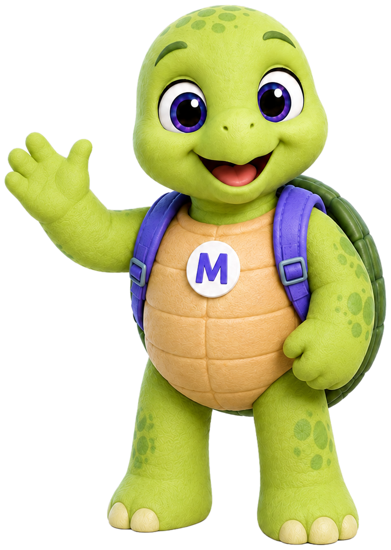 Tortuga estudiante de MegaFácil