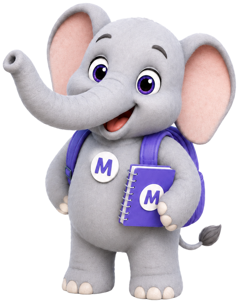 Elefante estudiante de MegaFácil